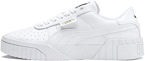PUMA Damen Cali Wn's Turnschuhe, Puma White-Puma White, 39 EU