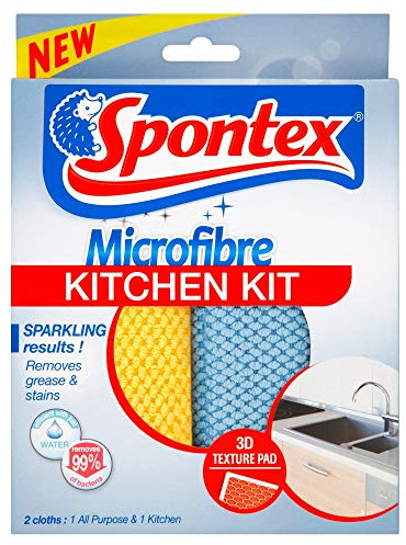 Spontex Microfibre Kitchen Kit