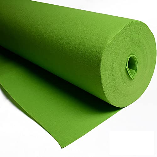 LPLND Qualität Grün Filz Stoff 1mm 85 x 100 cm Filzstoff Bastelfilz Farbig Filz Blätter Vliesstoff Kinder DIY Zubehör zum Handwerk Nähen Projekte(Size:85 * 300cm)