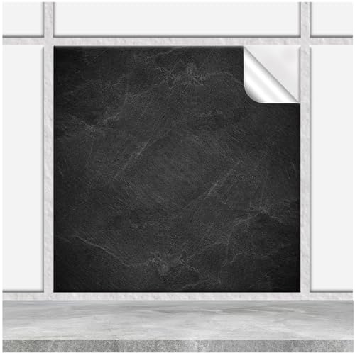 FoLIESEN - Fliesenaufkleber 20x20 cm | Deko-Aufkleber für Küche & Bad | Fliesen-Folie zum Aufkleben | Black Slate, .:30 Stück