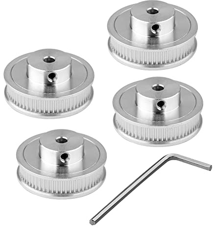 Euroharry 2 stycken GT2 60 tänder 5 mm hål tandad remskiva remskiva synkronhjul GT2 timing pulley för 3D-skrivare GT2 kuggrem 6 mm brett bälte
