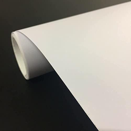 Vgoltd Furniture Vinyl Wrap Self Adhesive Matte Contact Paper – Waterproof Cabinet & Cupboard Wrap Film for Kitchen Cabinets, Wardrobes, Furniture Covering Roll (White, 30 x 200 cm)