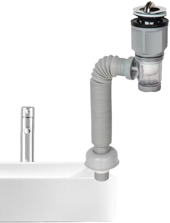 Unterspülen-Ablaufschlauch-Set, Abflussschlauch-Set | Geruchsneutraler Abflussschlauch, Ersatzteile für Spülbecken, Sanitär-Set für Spüle, Spülbeckenschlauch, Anti-Verstopfung