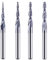 SpeTool 4Pcs Spiral End Mill Ball Nose, 0.25–1.0 Tip, 1/8'' Shank, CNC Router Bit Set, TiAlN Coated 2-Flute, Solid Carbide Milling Cutter for 2D and 3D Engraving