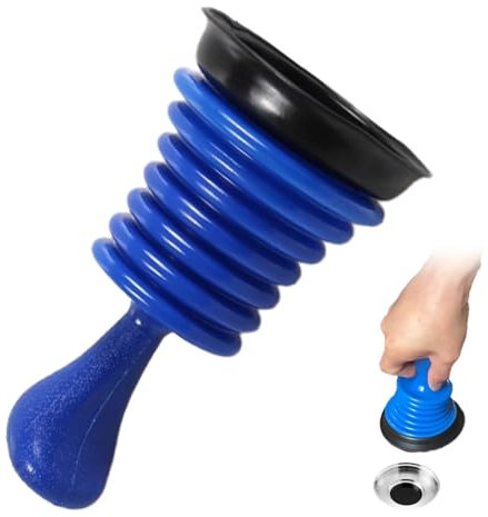 Mini Sink Plunger – Powerful Drain Unblocker for Sinks, Toilets & Drains – Heavy-Duty Kitchen & Bathroom Plunger for Home Use