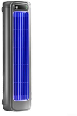 Ventilateur tour de climatiseur portable, 2000 mAh, vent constant, sans pale, 3 vitesses, 12 heures d'utilisation continue pour chambre à coucher, bureau, maison (noir)