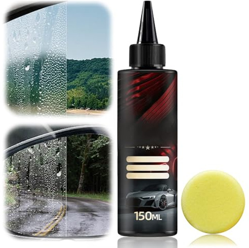 Glass Cleaner, 2025 New Window Glass Scratch Care Polishing Fluid, Car Polish Screen Wash for Cars, Powerful Water Spot Remover, Removes Swirls, Scratches, Wiper Marks and Oil Fil (1)