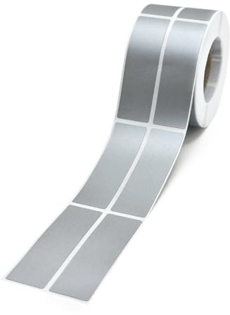 OIXEY 500 Pièce Carte A Gratter, Scratch Autocollant Diy Cartes À Gratter Autocollant Pour Événements, Tirages Au Sort Surprises À Déc 48 X 15 Mm