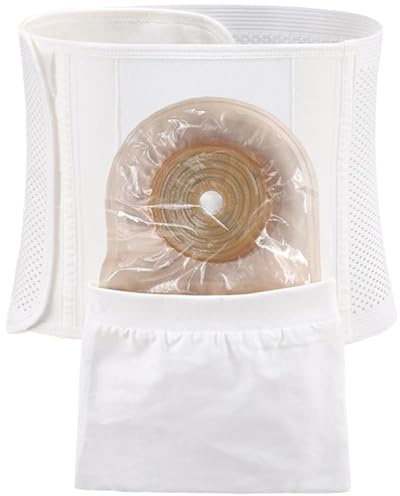 Justerbara Stomiband, 8 Cm Håls Stomiband Med Tygpåse, 21 Cm Brett Bukband, Skyddar Stomipåsen, Förnödenheter Efter Operation(Medium)