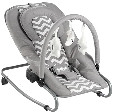 Babyco – Baby Bouncer 0M+ to 9kgs- Grey Cheveron | 0M+, Up to 9kgs