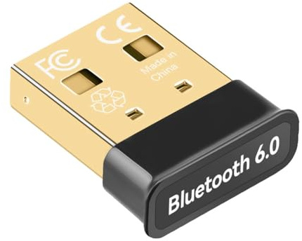 Hndhbfgrt Adaptateur USB Bluetooth 6.0 pour PC, Émetteur-Récepteur USB Bluetooth pour Clavier/Souris.