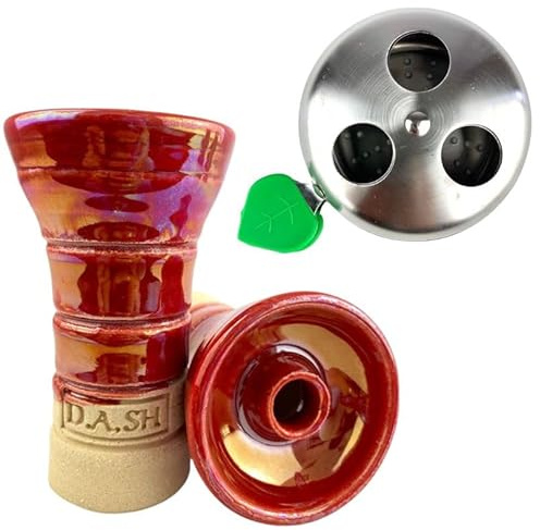 Pack de Cazoleta Inci con Gestor de calor Provost para Cachimba- Fabricada con barro blanco y diseñada para potenciar al maximo la experiencia - Una combinación perfecta para tu shisha