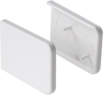 Short Window Cill Capping End Caps (Pair) - White