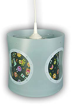 Niermann Standby 174 A++ to E, Drehpendelleuchte Aliens, Plastik, 60 W, E27, Multi Color, 25 x 25 x 27 cm
