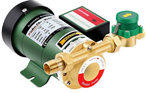 120W Water Pressure Booster Pump 115VAC,396 GPH,21.7 PSI Household Automatic Home Booster Pump with Water Flow Switch for Home Kitchen Bathroom Irrigation(H15GR-15)