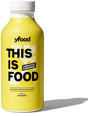 yfood Happy Banana, tasty meal replacement, THIS IS FOOD drink, 34g of protein, 26 vitamins and mineral (12 x 500ml)