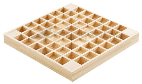 Arrowzoom 1 diffuseur acoustique décoratif en bois à 64 grilles pour la maison et le studio, enregistrement de musique ou de son, panneau insonorisant, 59,9 x 59,9 x 6,9 cm, AZ1202