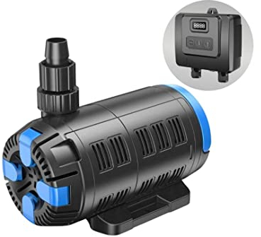 AquaOne Pompe de bassin Eco réglable CET 15000 37-180 W 7500 à 15000 l/h I Pompe de bassin de qualité supérieure avec contrôleur multifonction I Pompe spéciale pour étang de jardin I Pompe de