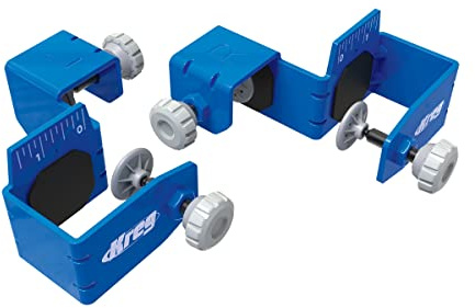 Kreg Drawer Front Mounting Tool - Steel Drawer Face Installation Jig - Create Consistent Gaps - Up to 1-1-2 Inch Overlay Alignment Tool - KCS-DFMT