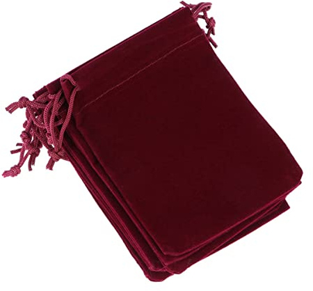 Mobestech 12piezas Obsequio Cordón De Franela Bolsas Para Joyas Bolsas De Almacenamiento Para Dulces Para De Cumpleaños Festivos