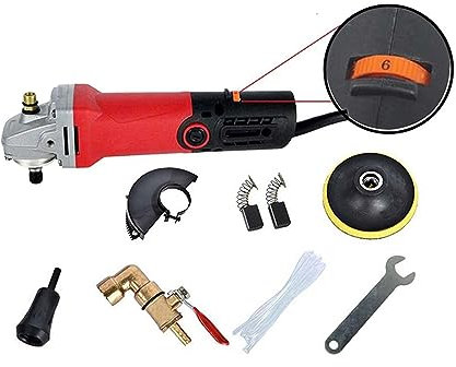 NOALED Broyeur à air 900W 50HZ, Moulin à Eau à Vitesse Variable, rectifieuse Portable remplie d'eau, polisseuse Humide Manuelle pour Pierre électrique, largement utilisée