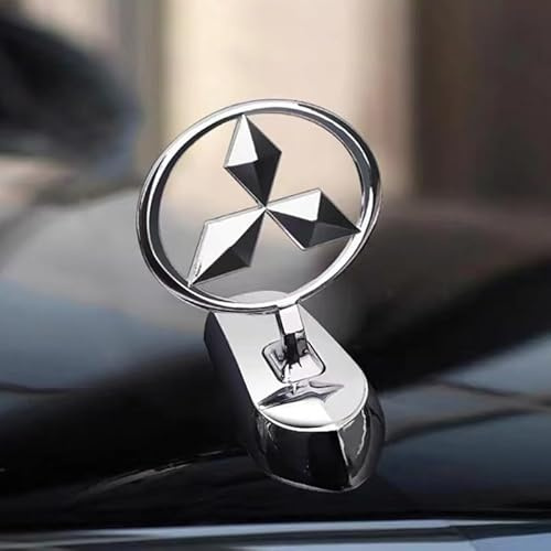 Auto Emblem für Mitsubishi Eclipse Cross 2018-2023, Abzeichen Aufkleber Motorhaube Und Kofferraum Metall Logo Sticker Wasserdicht Dekoratives Zubehör Car Styling Karosserie-Anbauteile,B