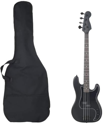 vidaXL E-Bass für Anfänger mit Tasche Schwarz 4/4 46
