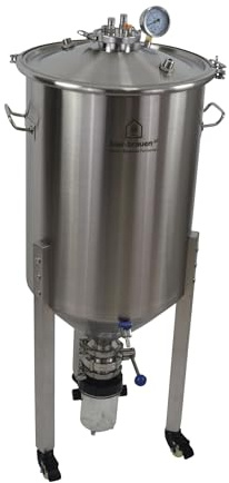 ERPEL Gärbehälter mit 60 Liter Füllvolumen und konischem Boden Druckvergärung