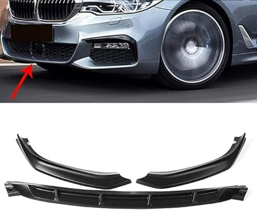 ZHOUFUDA Auto Frontspoiler Lippe Frontschürze Lippenspoiler für BMW 5-Series G30 G31 G38 540i M Sport, Frontstoßstange ABS Splitter Lip Spoiler Kinnschutz Lip Diffusor Splitter Body Kit
