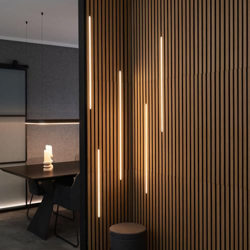 Home Deluxe - LED Lichtleiste für Akustikpaneel NOX - Starterset L - 2 x 100 cm | LED Leiste, Beleuchtungsset, LED Streifen