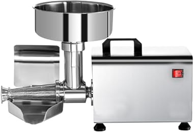 Presse Tomates Électrique Inox 450W - Extracteur de Jus Fruits & Légumes Tendres - Professionnel