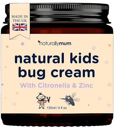 NATURALLY MUM – Bug Cream for Kids & Babies [NATURAL & SAFE] – Skin Soothing Cream with Zinc - For Outdoors – Made in UK
