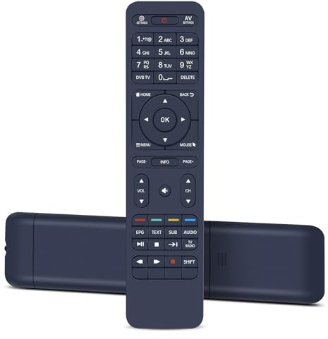 Snrigw Telecomando di ricambio compatibile con Tele System per decoder digitali terrestri TS UP T2 HD