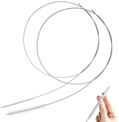 2 Piezas Strohhalm Reinigungsbürsten 100 Cm Cepillo De Limpieza Flexible Cepillo Flexible con Nylon para Limpiar Botellas para Limpiar Vasos, Botellas De Agua, Tubos De Vidrio, Tubos De Bebida