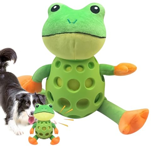 Jouets Couinants Pour Chiens - Jeu Ludique Pour Animal De Compagnie - Jouets de Dentition Grenouille pour Chiot - pour Jeu contre l'Ennui, Animal de Compagnie, Intérieur, Extérieur, Parc, Caisse