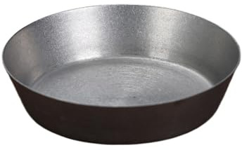 GIJMZY Edelstahl Teller Retro Deep Side 304 Edelstahl-Lebensmittelteller Einschichtige Saucenschale Fleisch Obst Dessertschalen Geschirr(12.5cm)