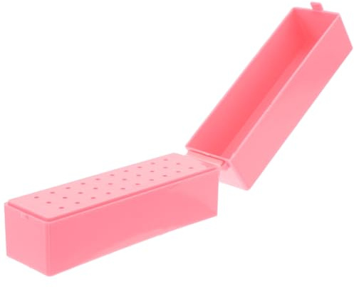 Sewroro Nagelbohrer-halter mit Aufbewahrungsbox für Schleifaufsätze Organizer für Nagelwerkzeuge Präsentationsbox für Maniküre-tools Leicht und Tragbar