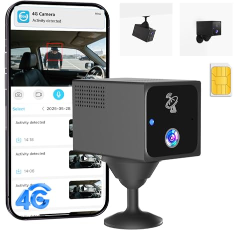 UCOCARE 4G LTE Überwachungskamera mit SIM Karte, 4MP Kamera ohne WLAN