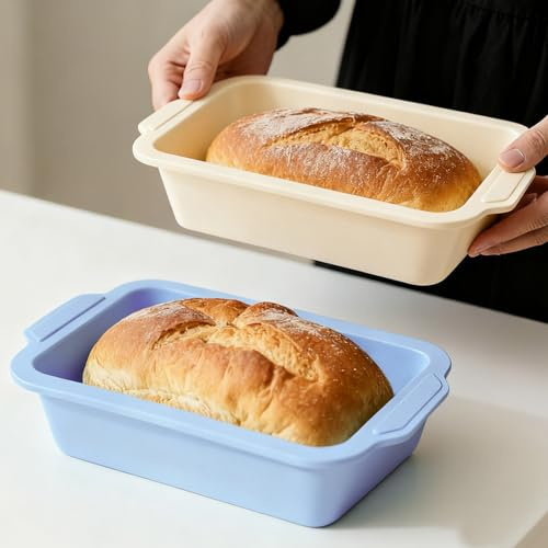 Silicone Loaf Tin with Frame: 24x13cm Nonstick Banana Bread Tin for Baking | BPA-Free Loaf Pan Oven & Freezer Safe - Silicone Bread Mould for Making Sourdough & Meatloaf - for Bakers & Baking Lovers