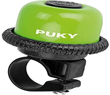 PUKY G18 & G20 Sonnette rotative pour enfant - Diamètre 18 et 20 mm - Sonnette lumineuse pour vélos et trottinettes - Sonnette de vélo pour enfant avec revêtement en poudre robuste