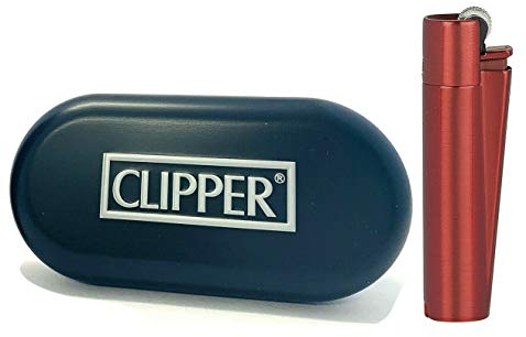 Briquet+Clipper+Metal+Red+Devil