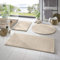 Taracarpet Badematte Fiona rutschfest waschbar Badezimmerteppich sehr weich und als Set kombinierbar Uni Creme 080x150 cm