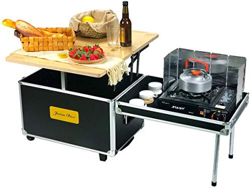 MNSSRN Auto da Esterno Cucina Mobile Console, 55 Litri Pieghevole Pieghevole Pieghevole Pieghevole da Picnic Picnic Tavolo da tè Scatola di stoccaggio Pieghevole Pieghevole Pieghevole Tabella,A