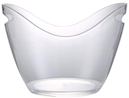 Matériau acrylique de qualité alimentaire Plastique transparent seau de glace Barre d'hygiène Barel Champagne Barel Beer Barel KTV (Color : 12L large)