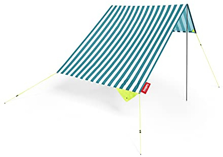 Fatboy Miasun Strandzelt - Tragbarer Sonnenschirm - 330x190x140 cm | Strand Schirm Groß, Faltbarer Sonnenschirm mit Ständer, 3 Aufstellungsmöglichkeiten, Strandzelt mit Sonnenschutz, Baumwolle