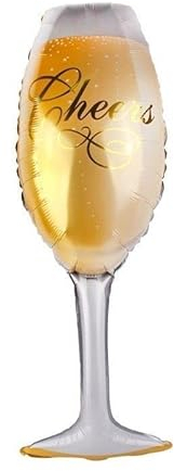 Fizz Glass Foil Balloon, 86cm