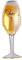 Fizz Glass Foil Balloon, 86cm