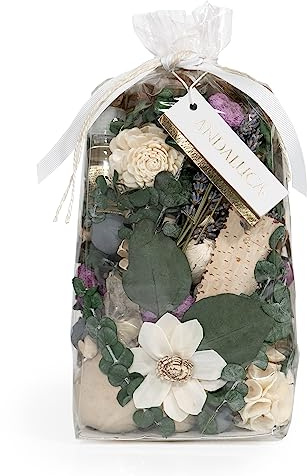 ANDALUCA Preserved Eucalyptus & Lavender Botanical Fragrance Potpourri (Eucalyptus Lavender)
