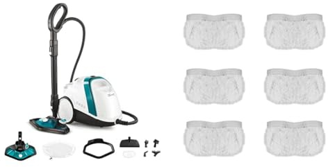 Polti Nettoyeur Vapeur Smart 100T, Autonomie Illimitée, 4 Bar, 9 Accessoires, Tue 99,99% des Virus, Germes et Bactéries, Compatible avec Vaporetto Smart, Handy, Pocket, Diffusion, Lux