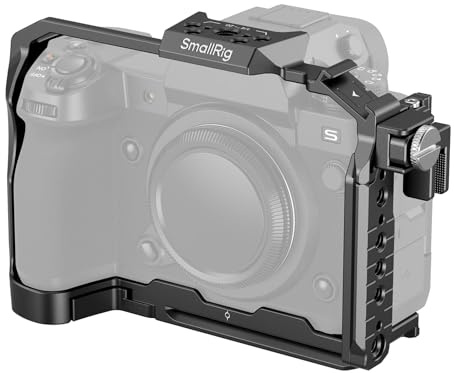 SMALLRIG Camera Full Cage for FUJIFILM X-H2 / X-H2S | Aluminum Alloy Video Making Camera Rig with Cable Clamp for HDMI and HawkLock Quick Release Interface - 3934C